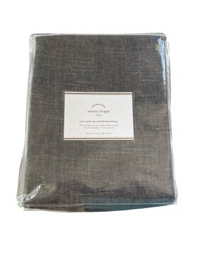 NEW Pottery Barn Emery Drape Curtain Panel 3-in-1 Pole Top Blackout 50 x 96 in